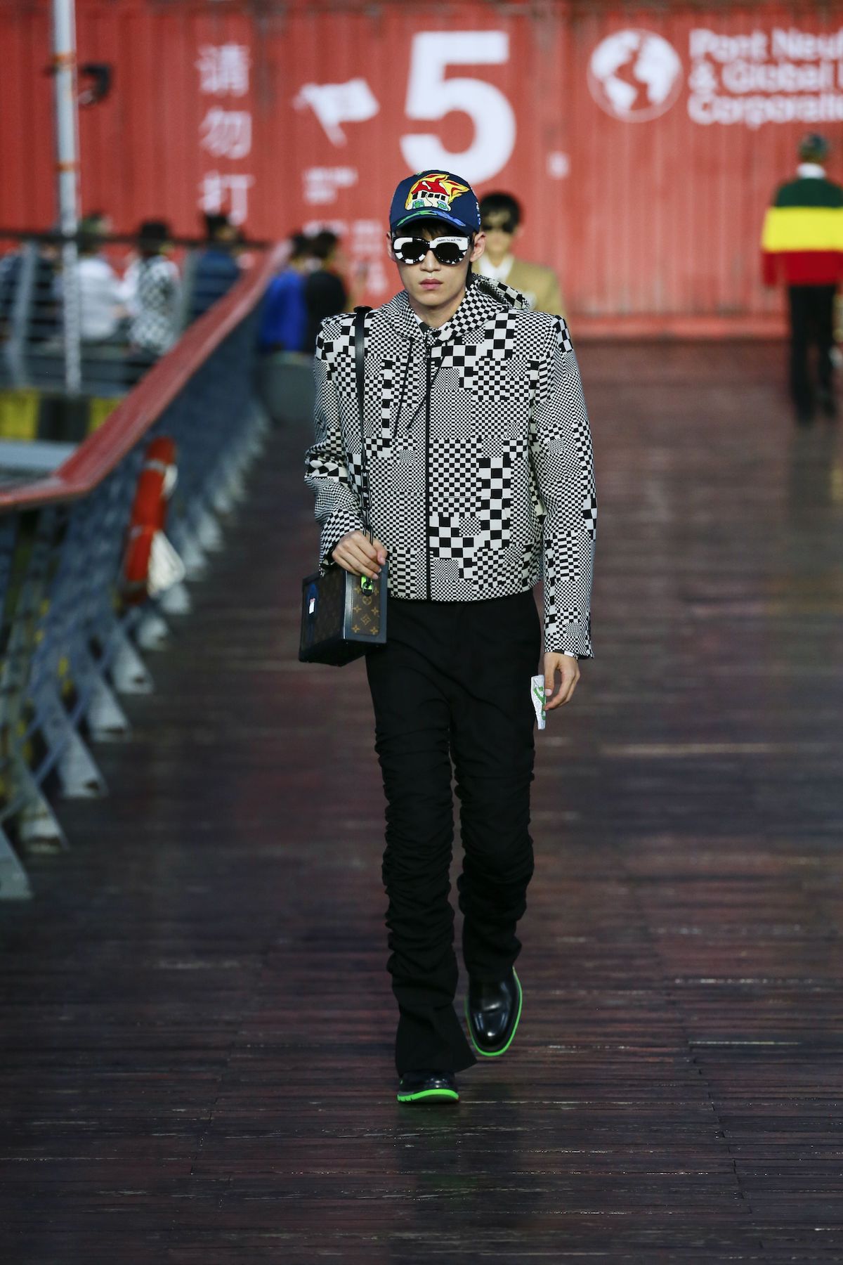 Louis Vuitton SS21 Street style with celebrities During Paris