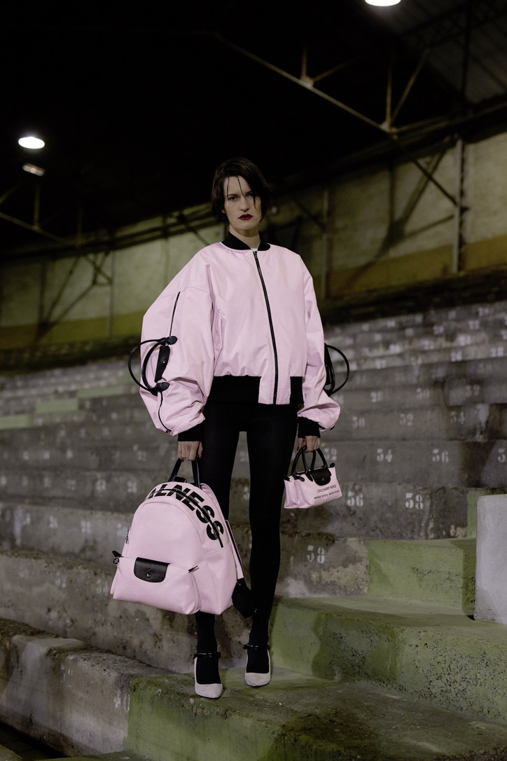 Best Quality 1:1 Mirror White & Pink Leather Balenciaga Graffiti Mini City  Bag