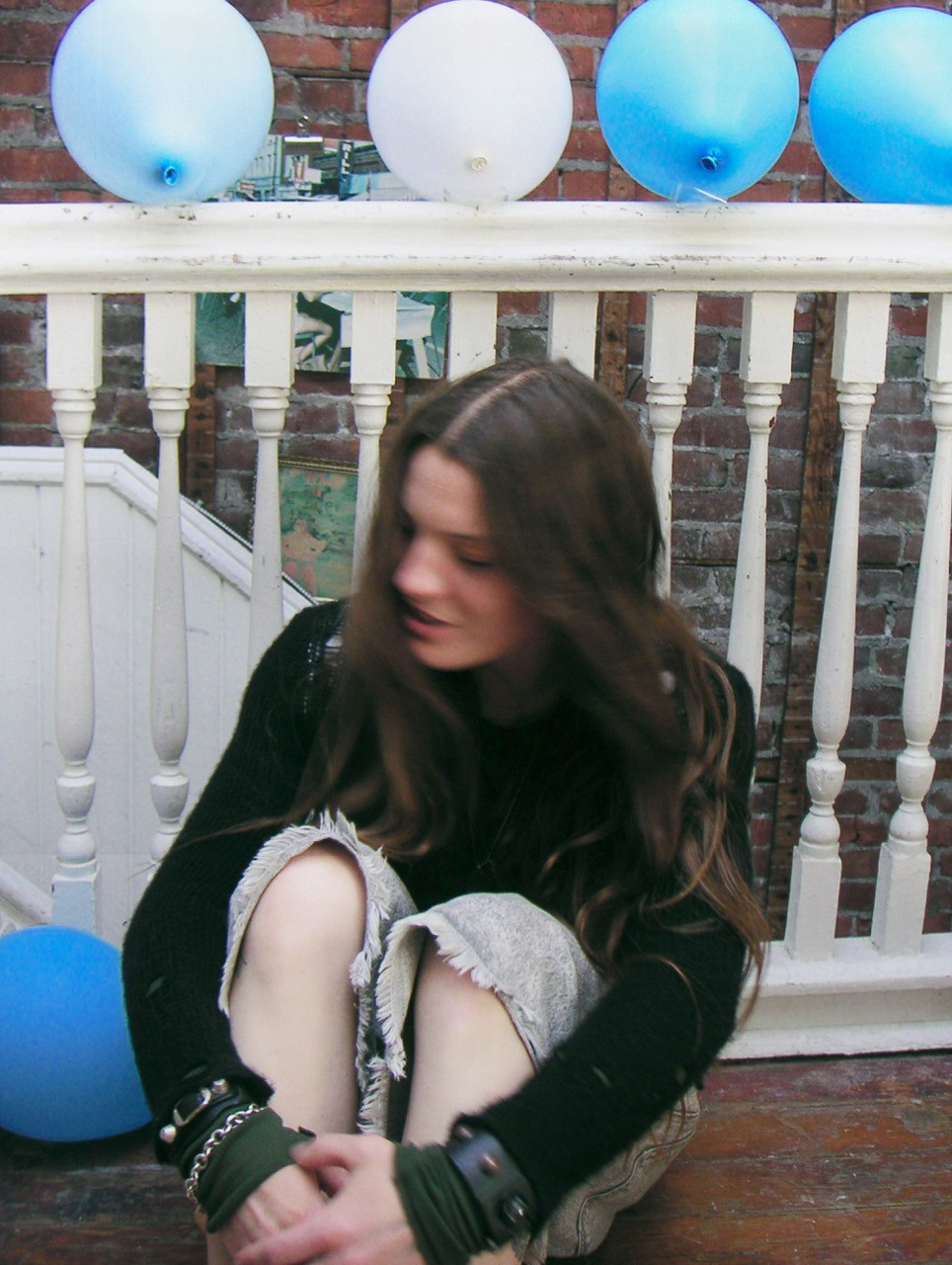 CARDIGAN by R13, LONGSLEEVE by RICK OWENS, SHORTS by VAQUERA NYC, BRACELETS (LEFT TO RIGHT) by BALENCIAGA, TIFFANY, and LANVIN